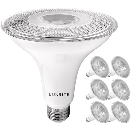 PAR38 LED Light Bulbs 15W (120W Equivalent) 1250LM 3000K Soft White Dimmable E26 Base 6-Pack